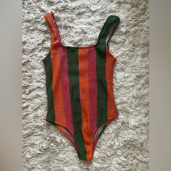 NWT FARM Rio Taylor Swift Anti Hero Swimsuit Size Medium New With Tags Shimmer - Picture 8 of 11